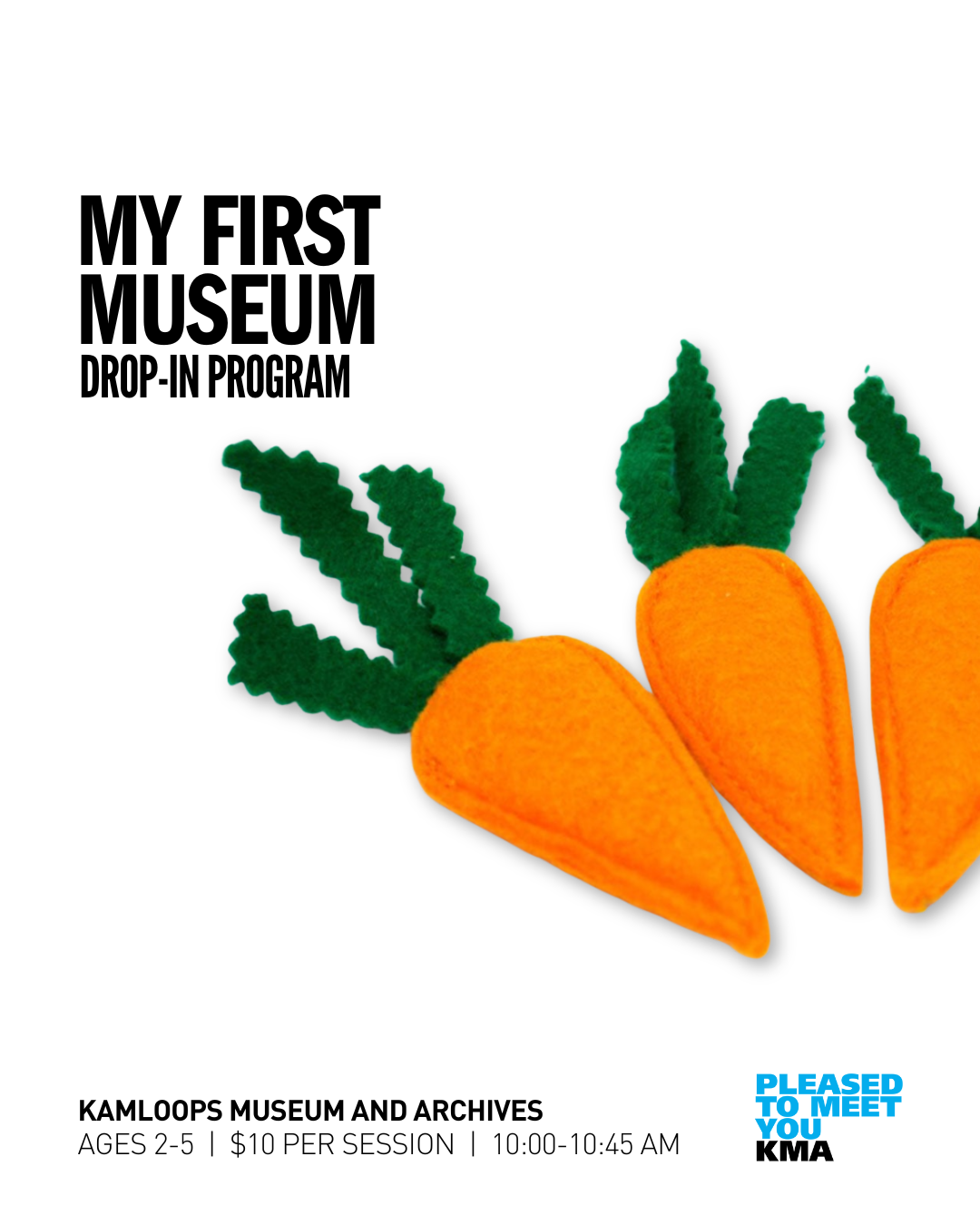 Introduce your little one to the world of museums through hands-on exploration, artifact handling, stories, songs, and a caregiver-assisted craft. Each session offers flexibility for young children to engage with the Museum through various sensory and play experiences.